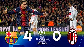 Barcelona v AC Milan 4  0 ➤ Extended Highlights 2013 [upl. by Attem]