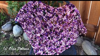 How to crochet Virus Shawl Crochet Video Tutorial [upl. by Castle]