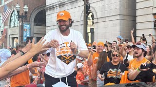 Tennessee Baseball National Championship PARADE HIGHLIGHTS  Tony Vitello Blake Burke [upl. by Emsmus]