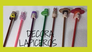 lapiceros decorados de tus personajes favoritos  DIY [upl. by Htebaras]