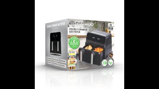 DAEWOO DOUBLE DRAWER AIR FRYER REVIEW SO FAR [upl. by Yrollam175]