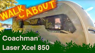 Coachman Laser Xcel 850 Caravan with Isabella Awning Walkaround [upl. by Htaeh845]