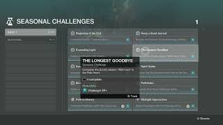 Destiny 2  Episode 1 Echoes  All Week 1 Seasonal Challenges [upl. by Melleta914]