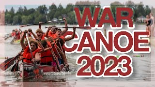 WAR CANOE  Camp Awosting  2023 [upl. by Jacobah705]