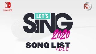 Lets Sing 2020  Song List Nintendo Switch [upl. by Hedy]