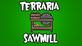 Terraria how to make Sawmill [upl. by Lertsek]