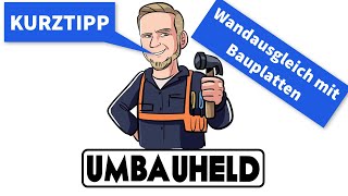 Wand Ausgleich mit Wediplatten Kurztipp [upl. by Castara]