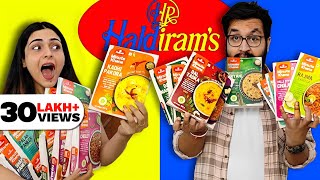 😨 We Tried Every HALDIRAM Meal 😨 [upl. by Bessie]