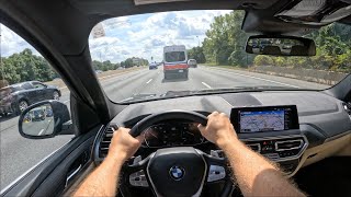 2023 BMW X3 30i xDrive  POV Test Drive  060 [upl. by Hgielyak]