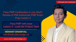 Lesson 4  Lead the Project Team PMI Authorized PMP Exam Prep [upl. by Dlanger722]