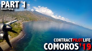 Pilot Flying in the COMOROS  Island Hopping Contract Pilot Life  Part 1 4K [upl. by Adnot268]