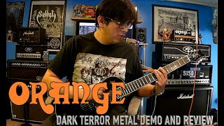 Orange Dark Terror DA15H Guitar amplifier  Metal Demo and review [upl. by Soane]