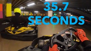 357 SECOND LAP TIME AMAZING  Absolutely Karting Maidenhead [upl. by Seuqirdor403]