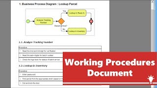 Producing Working Procedures Document from BPD [upl. by Yruok]