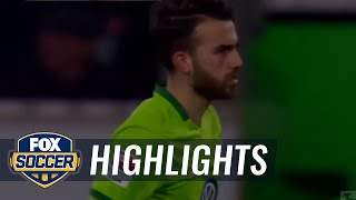 Borja Mayoral goal for Wolfsburg vs Werder Bremen  201617 Bundesliga Highlights [upl. by Adaminah]