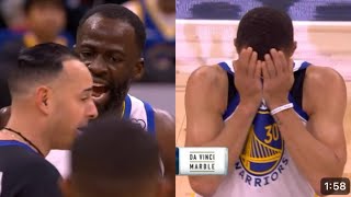 🔴STEPHEN CURRY CRYING AND IRRATE WITH DRAYMOND GREEN AFTER GETTING EJECTED AGAIN [upl. by Ferwerda]