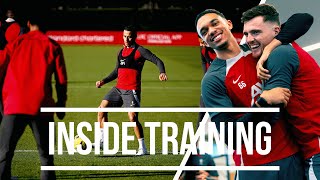 Inside Training Brilliant Goals Skills amp a ThreeShot Challenge  Liverpool FC [upl. by Radu]