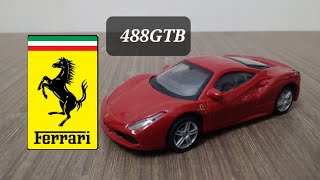 Unboxing of Scale 143 Ferrari 488GTB By Burago car diecastcars ds scalemodel burago ferrari [upl. by Raseac]