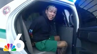 Bodycam video shows rapper Tekashi 6ix9ine being arrested in Florida [upl. by Rednaskela]