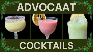 3 CHRISTMAS COCKTAILS you can make with Advocaat Egg Nog Alternative [upl. by Ardnwahsal302]