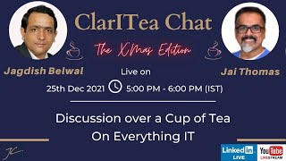 ClarITea Chat with Jai Thomas VPIT Infra amp Operations at VerSe Innovation [upl. by Voorhis]