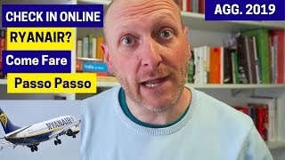 Come Fare il CHECK IN ONLINE con RYANAIR AGG 2019 [upl. by Seto683]