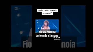 Fiorella Mannoia BESTEMMIA a Sanremo quotorc dio se cantoquot [upl. by Treharne]