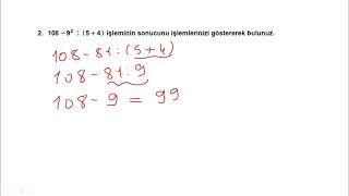 6 Sınıf Matematik 1 Dönem 1 Yazılı Soru Örnekleri Çözümleri 20242025 [upl. by Kaz]