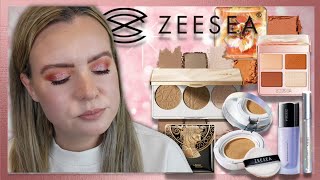 FULL FACE OF NEW ZEESEA COSMETICS MAKEUP December 2022  Clare Walch [upl. by Aham147]