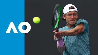 Lucas Pouille v Maximilian Marterer match highlights 2R  Australian Open 2019 [upl. by Hannahoj]