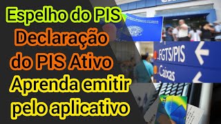 Aprenda emitir o espelho do PIS e declaração do PIS ativo online pelo aplicativo  Passo a passo [upl. by Kingsly38]