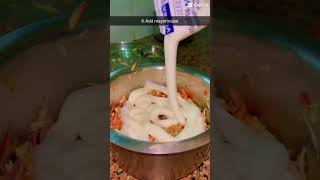 coleslaw recipe like subscribe follow kitchen cooking [upl. by Wernher493]