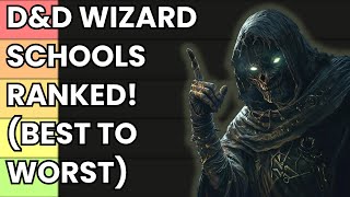 DampD 5e Wizard School Tier List [upl. by Ot]