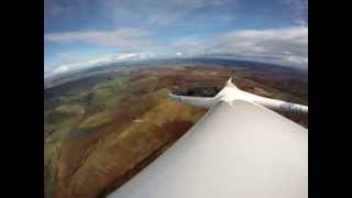 DG300 Glider Soaring The Cheviots [upl. by Okoy]