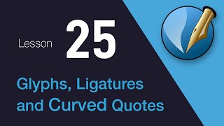 25 Glyphs Ligatures and Typographers Quotes in Scribus [upl. by Siuol389]