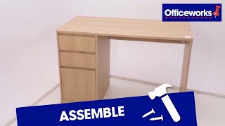 Studymate Fulton Storage Desk Left Hand Assembly [upl. by Hedi]