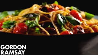 Pasta with Tomato Anchovy amp Chilli  Gordon Ramsay [upl. by Carnahan]