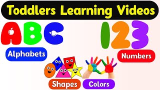 Preschool Learning Videos For 3 Year Olds  Kindergarten Learning Videos  Toddlers Learning Videos [upl. by Entirb107]