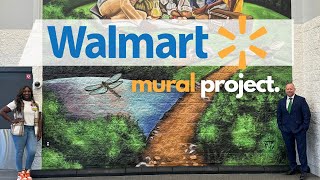 Walmart Mural Project 🎨 [upl. by Nnylatsirk]