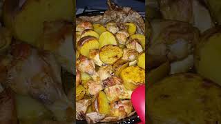 Tavuk patates kızartma food chiken foodie foodlover viralvideo youtube lezzet fy [upl. by Ees]