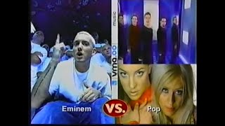 MTV VMAs 2000 Eminem VS Pop Christina Aguilera Britney Spears N Sync [upl. by Natalina]