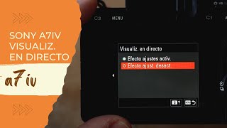 Previsualización En Directo  Sony a7iv foto [upl. by Eilyak]