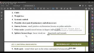 L26 MICRO BACTERIAL ENDOCARDITIS [upl. by Ferdinana]