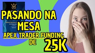 Passando na mesa Apex traderfund 25K [upl. by Galatia950]