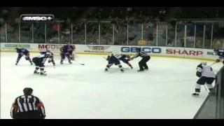 Bryan Little Scores Off the Faceoff on Rick DiPietro [upl. by Ralf806]