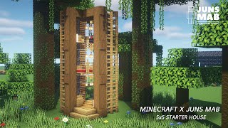 Minecraft  5x5 Starter House Tutorial ｜How to Build a Apartment in Minecraft 208 [upl. by Anirod]