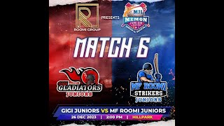 Memon Juniors League Season 2  Match No6  Gigi Gladiators Juniors vs MF Roomi Strikers Juniors [upl. by Atinahc]