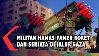 Militer Hamas Pamer Pasokan Rudal dan Drone Rayakan Genjatan Senjata dengan Israel [upl. by Naara846]