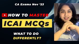 How to prepare for MCQs for CA EXAMS  DONT make this MISTAKE  caexams castudents [upl. by Bainbridge]