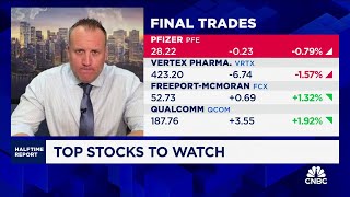 Final Trades Pfizer Vertex FreeportMcMoran and Qualcomm [upl. by Akineg716]